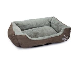 Beeztees 2069442 Baboo Panier pour Chat Gris 48 x 37 x 18 cm