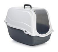 Beeztees Bac à Litière pour Chat Romeo Gris/Blanc 57x39x41 CM Plastique