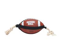 Beeztees Ball De Rugby Avec Corde Pour Chiens, Marron, 21,5 Cm, Jouet Robuste