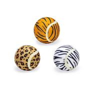 Beeztees Balles de Tennis Jungle pour Chien Couleurs Assorties Diamètre 6,5 cm