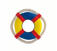 Beeztees Bouée de sauvetage pour chien 17,5 cm avec corde - Flottant (diamètre : 17,5 cm)