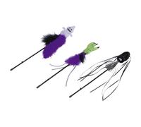 Beeztees Canne à Pêche pour Chat Halloween Bizarre 40 CM - Jouet Chats, Peluche