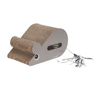 Beeztees Chaton Griffoir Souris 30x20cm Avec Balles de Jeu pour Chaton Gris