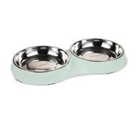 Beeztees Chats A Double Bol Smickle Mint 35x18cm Avec 2 Edelstahlnäpfe
