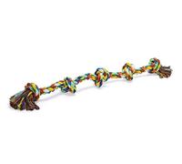 Beeztees Cordon en Coton avec 5 Nœuds pour Chien Multicolore 1000 g