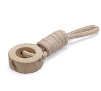 Beeztees Dirk Jouet pour Chien en Bois café/Coton Taille L 38 x 10 cm