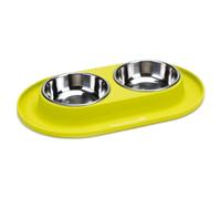 Beeztees Ensemble De Bols En Silicone Vert 31x19Cm Pour Chiens, 2X125Ml