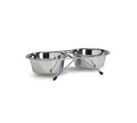 Beeztees - Gamelle double chien, Taille:Ø 20 cm - 1800 ml