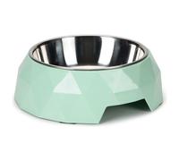 Beeztees Gamelle pour Chat Diamant Vert Mélamine 14x14x4 CM Lave-Vaisselle