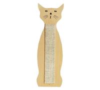 Beeztees Griffoir Jabo Contour De Chat 59x20,5cm Avec Herbe À Chat Bois Sisal