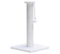 Beeztees Griffoir Serpa Blanc 35x35x60Cm - Idéal Pour Chats, Avec Balle De Jeu