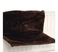 Beeztees Hamac De Radiateur Pour Chats Sleepy En Peluche Brun 46x31x24 Cm