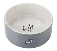 Beeztees Hundennapf Lou Céramique Gris 21,5x21,5cm Spülmachinegeeignet 2000ml
