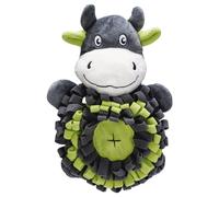 Beeztees Jouet pour Chien Hide 'N' Chercher Vache 32x21, 5cm Peluche Avec