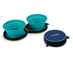 Beeztees K&Bz Bz Sili Travel Dinner Set Eesy Green M 420 g