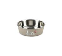 Beeztees K&Bz Bz SS Dog Bowl First Bite Grey
