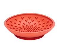 Beeztees Leckmatte Coquille Silicone Rouge Chien 19x19x4,5 CM Au