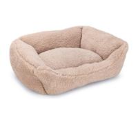 Beeztees Lit Pour Chat Kadi Beige En Peluche 47x37x18 Cm Lavable 30°