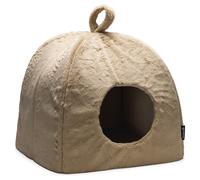 Beeztees Maison Pour Chats Moza En Peluche Beige 40X40Cm Pour Chats - Refuge