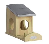 Mangeoire - Beeztees - Bois d'épicéa - 2 entrées - 24,5 x 12,3 x 18,5 cm - Extérieur