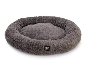 Beeztees Minus One Quinty Panier pour Chat, Coussin pour Chat, Gris foncé, 40 x 40 x 6 cm