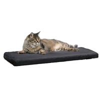 Beeztees Moza Coussin pour Rebord de fenêtre, en Peluche, Anthracite, 65 x 27 x 3 cm