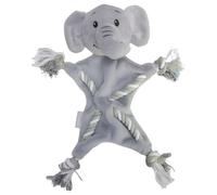 Beeztees Peluche Éléphant Pour Chiots Avec Corde 30x23 cm Gris