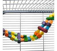 Beeztees Perroquets Échelle 64x18cm Coloré Avec Blocs - Jouet Oiseau pour Cage