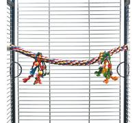 Beeztees Perroquets Tube de Selle Coton 80x3cm Coloré, Jouet pour Oiseaux