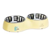 Beeztees Puppy Kroky Dinner en Plastique et Acier Inoxydable pour Chien Jaune