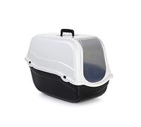 Beeztees Romeo Bac à Litière pour Chat Noir/Blanc 54 x 33 x 42 cm