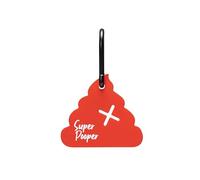 Beeztees Samy Support pour sacs à déjections canines et poubelle en silicone Motif chien Rouge