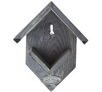 Beeztees Support en Bois pour Pot de Beurre Cacahouète pour Oiseau Gris 14 x 16 x 19 cm