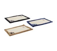 Beeztees Tapis à Gratter 48x31cm Avec Bord en Peluche pour Chats, Inclus Souris