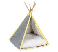 Beeztees Tente Tipi Pour Chiots Aika Grise 55x55x85 Cm Pour Chiots