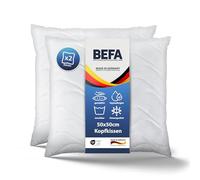 BEFA CARE Lot de 2 oreillers, 50 x 50 cm, en microfibre avec aloe vera, poids de remplissage 315 g, certifié Öko-Tex classe 1, fabriqués en Allemagne