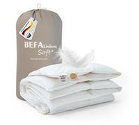 BEFA SOFT Fabriqué en Allemagne - Couette 240 x 220 cm en 90 % plumes et 10 % duvet - Couverture d'hiver - Convient aux personnes allergiques (Nomite), certifiée Öko-Tex 100 classe 1, EN Standard