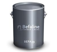Befaline © BEFA39 Peinture pour bois pour l'extérieur et l'intérieur I 10 litres, gris platine satiné, résistant aux intempéries, pour tous les bois, très couvrant, résistant aux UV, à base d'eau I