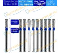 Befcorde L-Fraises Diamantées Dentaires Ex Tpye,Polissage Des Dents,Acier Inoxydable,Pièce À Main À Grande Vitesse,Polissage Dentaire Des Ongles,10 Pièces - Type Ex-20 10pcs