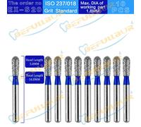Befcorde L-Fraises Diamantées Dentaires Ex Tpye,Polissage Des Dents,Acier Inoxydable,Pièce À Main À Grande Vitesse,Polissage Dentaire Des Ongles,10 Pièces - Type Ex-S20 10pcs