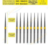 Befcorde L-Fraises Diamantées Dentaires Tc Tpye,Dents De Polissage,Acier Inoxydable,Pièce À Main À Grande Vitesse,Polissage Dentaire Des Ongles,10 Pièces - Type Tc-13ef 10pcs