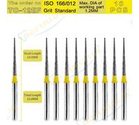 Befcorde L-Fraises Diamantées Dentaires Tc Tpye,Dents De Polissage,Acier Inoxydable,Pièce À Main À Grande Vitesse,Polissage Dentaire Des Ongles,10 Pièces - Type Tc-12ef 10pcs