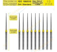 Befcorde L-Fraises Diamantées Dentaires Tc Tpye,Dents De Polissage,Acier Inoxydable,Pièce À Main À Grande Vitesse,Polissage Dentaire Des Ongles,10 Pièces - Type Tc-10ef 10pcs