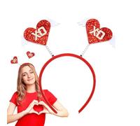 Befeixue Bandeau coeur, casque coeur | Casque en forme d’amour rouge - Accessoires pour cheveux de costumes de vacances, accessoires photo de festivals pour les mariages du Nouvel An