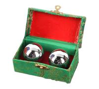 Befeixue Baoding Balles pour femme | 2 pièces de boules à main chinoises de méditation en acier | Appareil de musculation pour soulager la santé | Pour adultes femmes hommes fitness yoga détente