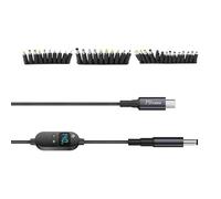 Befeixue Câble Type C DC - Avec Accessoires D'Adaptateur D'Affichage - Câble Type C Avec Affichage,Pour Ruban LED, Appareil Photo, Routeur, Petit Ventilateur, Lanterne, Prise Ordinateur, Moniteur