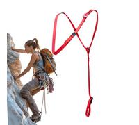Befeixue Harnais d'escalade pour hommes, bandoulière pour l'alpinisme, harnais de poitrine ergonomique léger pour l'alpinisme, l'escalade, les activités de plein air et le travail en hauteur