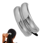 Befeixue Manchette à cheveux pour queue de cheval, manchette à cheveux | Manchette de cheveux à queue de cheval double arc | Manchette de cheveux élastique Ellipse à la mode, couvre-chef creux