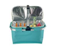 Befeixue Panier À Provisions,Sac Isotherme Pliable De 27 litres - Panier de Livraison pour Repas | pour Les Boissons, Fruits, Snacks, la Plage, Le Camping, Le Jardin et Le Barbecue