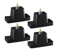 Befeixue Pieds Antivibrations,4 Pièces Tampons Amortissants | Support Anti-Vibrations Réduction Bruit pour Climatiseur Pompe Piscine Domicile Appartement